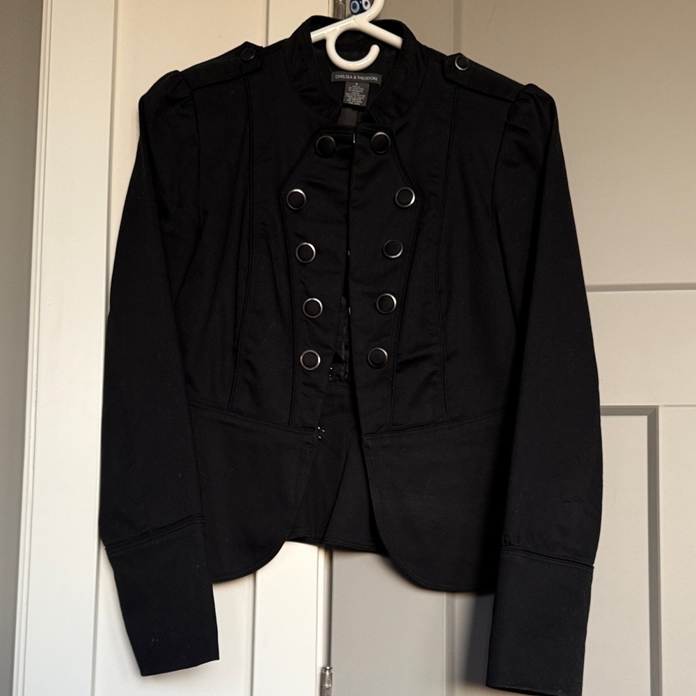Chelsea & Theodore Black Military Blazer aka Napoleon Jacket